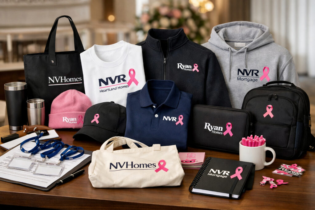 Breast Cancer Awareness Logo Items for NVR Teams