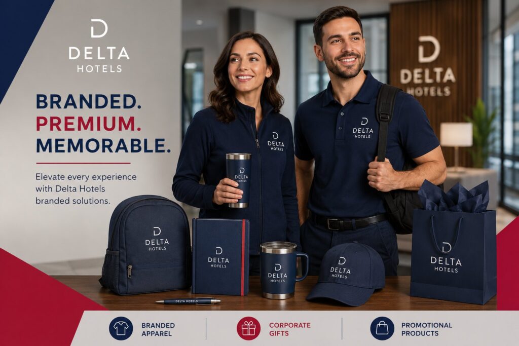 Delta Hotels Logo Items for Brand Visibility