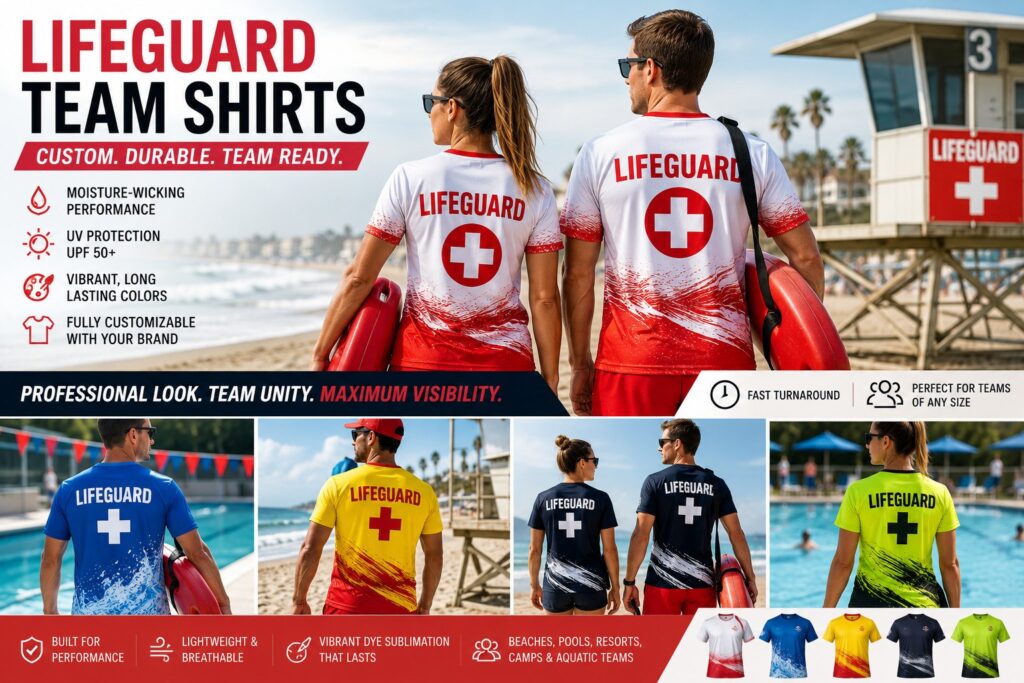Lifeguard Team Shirts for Events and Beach Teams