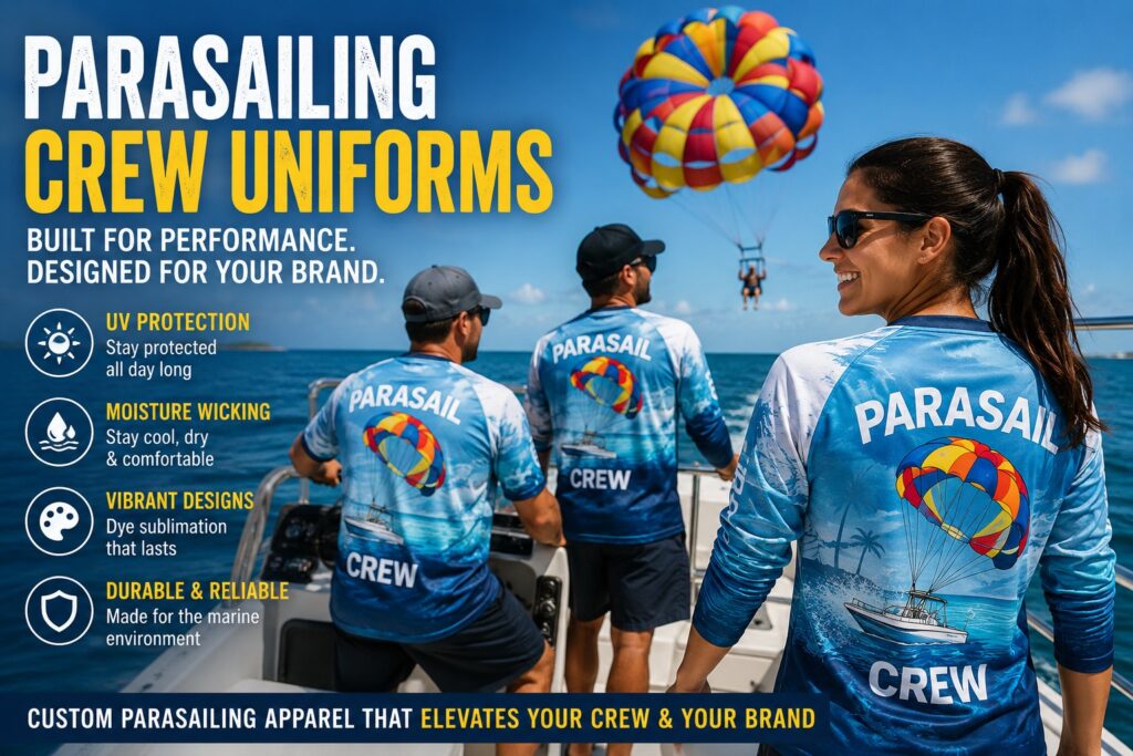 Parasailing Crew Uniforms for Safety, Branding & Comfort