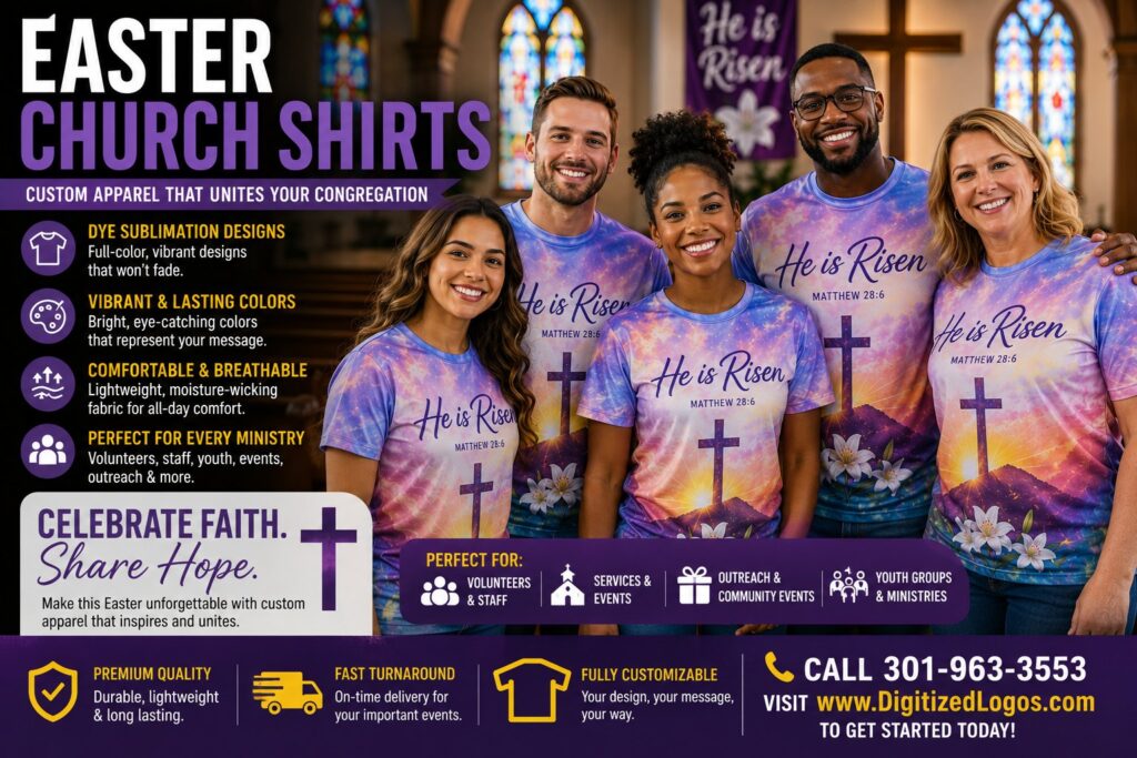 Easter Church Shirts for Congregations & Events