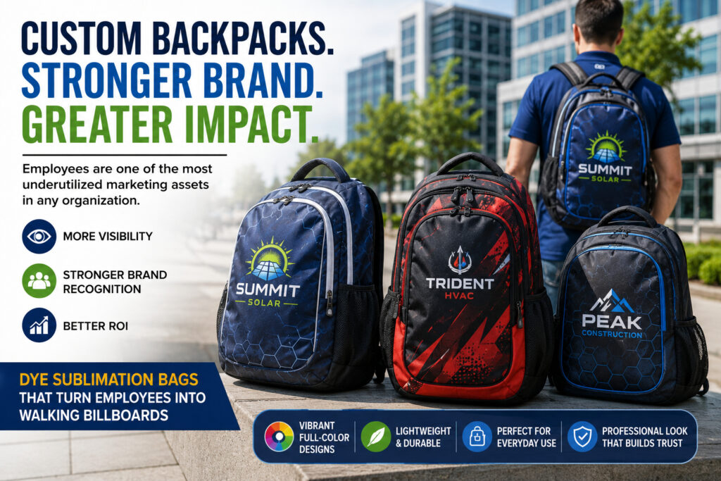 Custom Backpacks for Brand Visibility & Business Growth