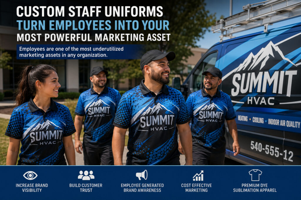 Custom Staff Uniforms That Build Brand Visibility & ROI