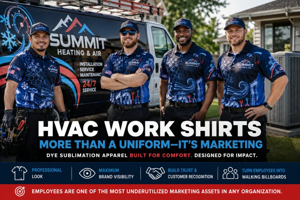 HVAC Work Shirts That Build Brand Visibility & ROI
