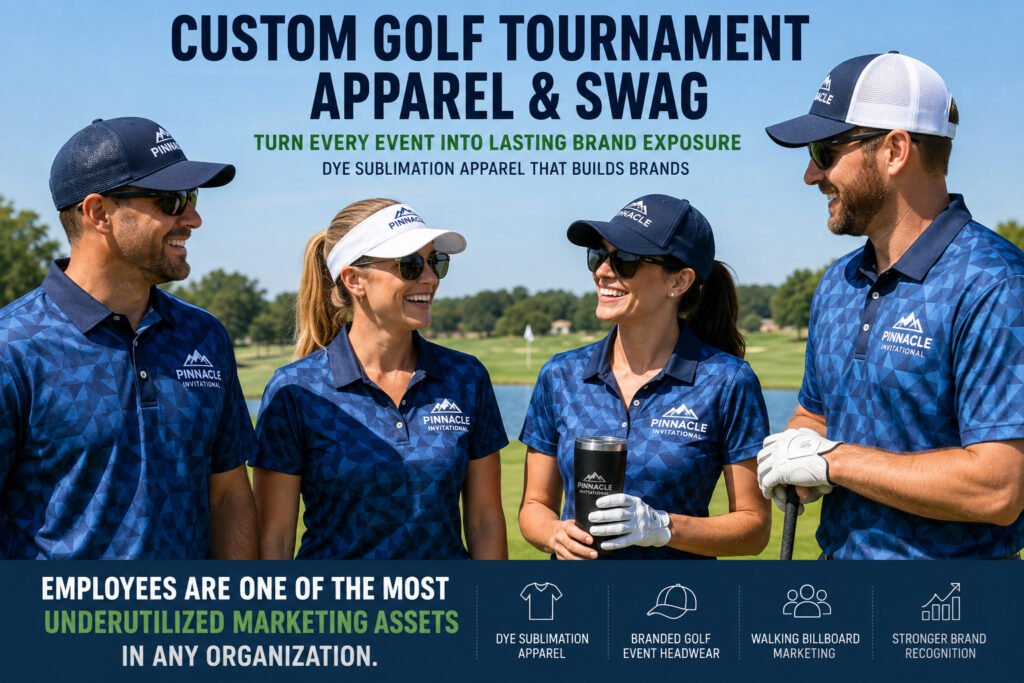 Custom Golf Tournament Apparel & Swag That Builds Brands