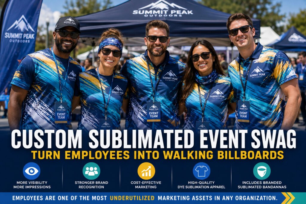 Custom Sublimated Event Swag: Turn Teams Into Media