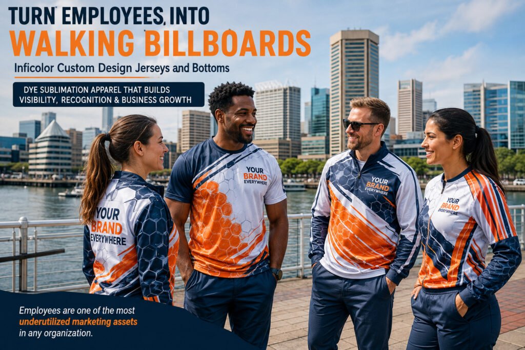 Inficolor Custom Jerseys: Turn Staff Into Brand Assets