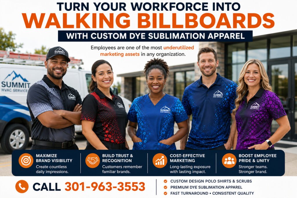 Inficolor Custom Polo Shirts and Scrubs for Branding