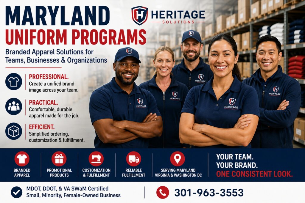 Maryland Uniform Programs for Businesses and Teams