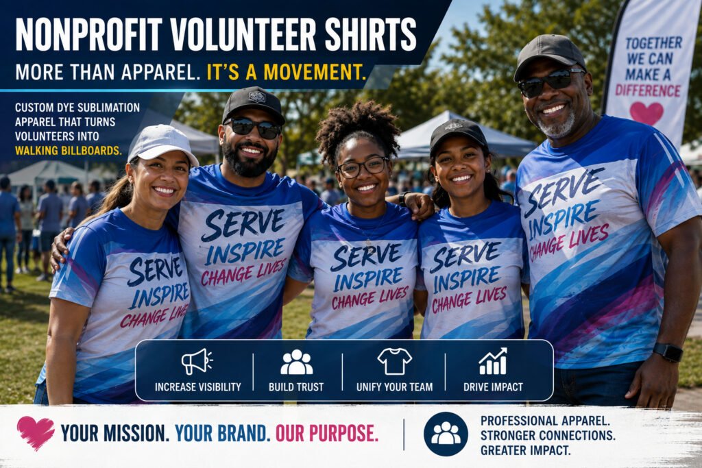 Nonprofit Volunteer Shirts That Build Brand Visibility