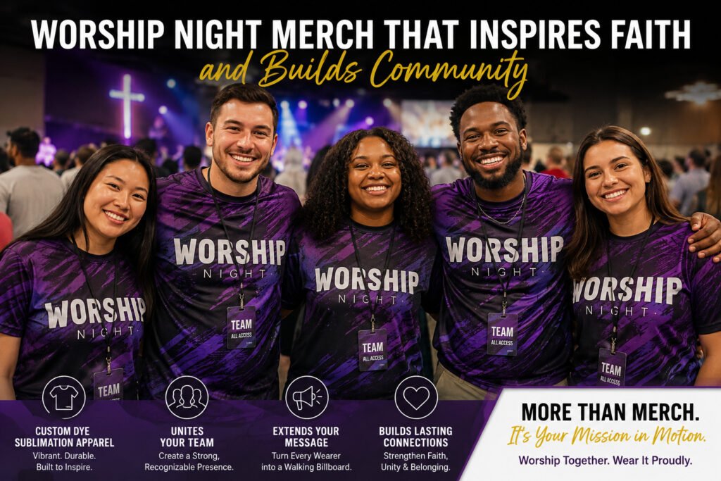 Worship Night Merch That Builds Brand Visibility & ROI