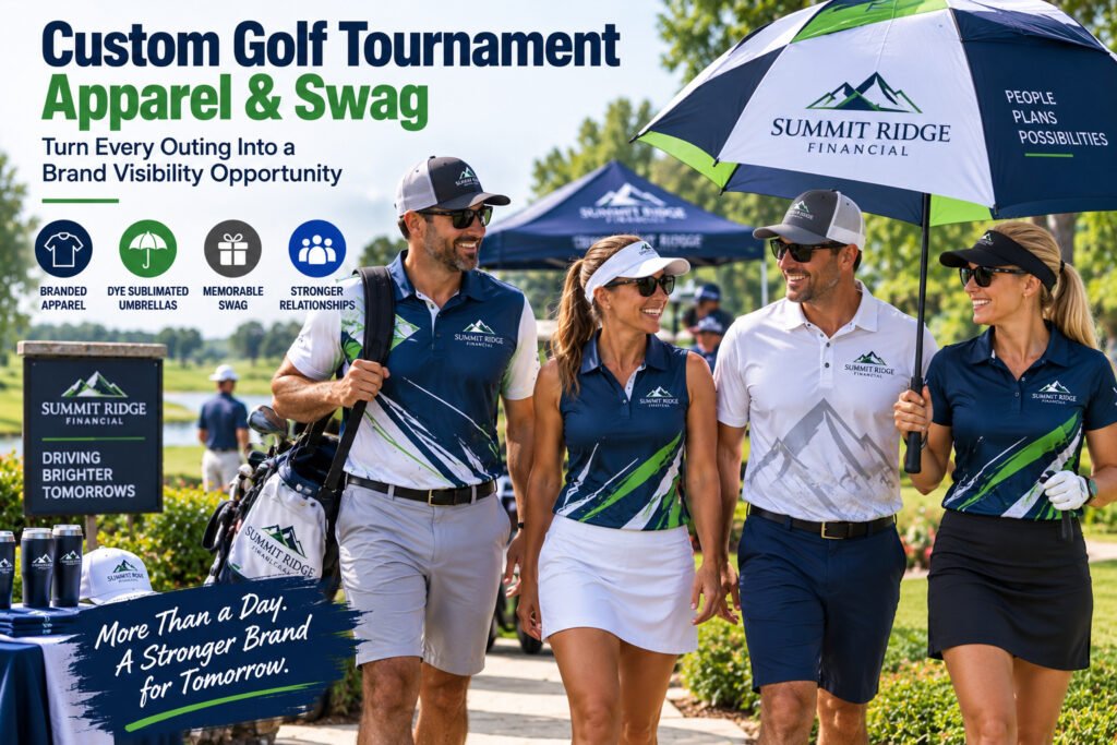 Custom Golf Tournament Apparel & Swag That Builds Brands