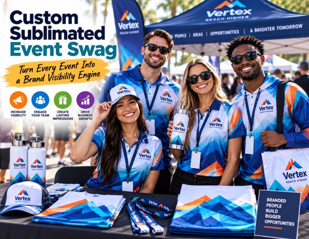 Custom Sublimated Event Swag: Turn Visibility Into Growth