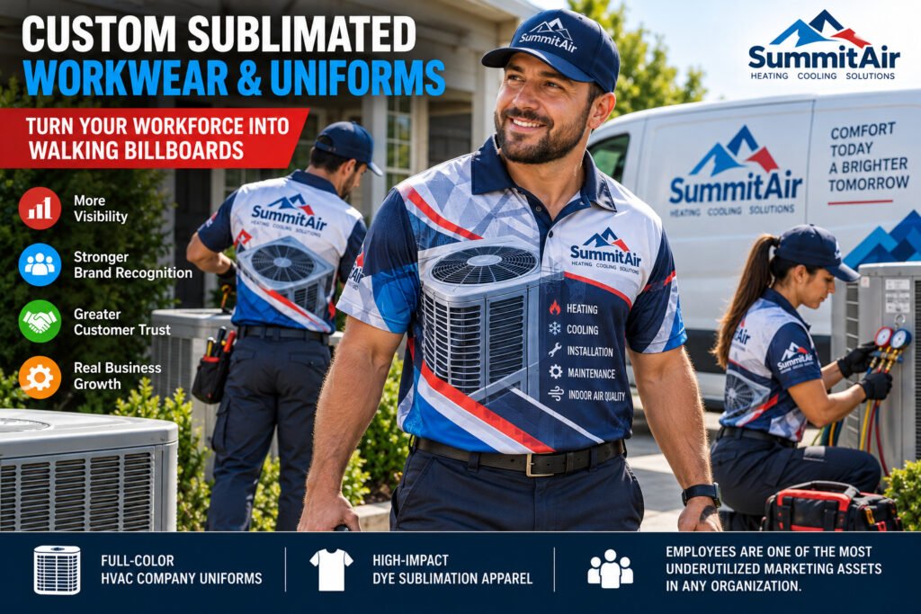Custom Sublimated Workwear & Uniforms That Build Brands