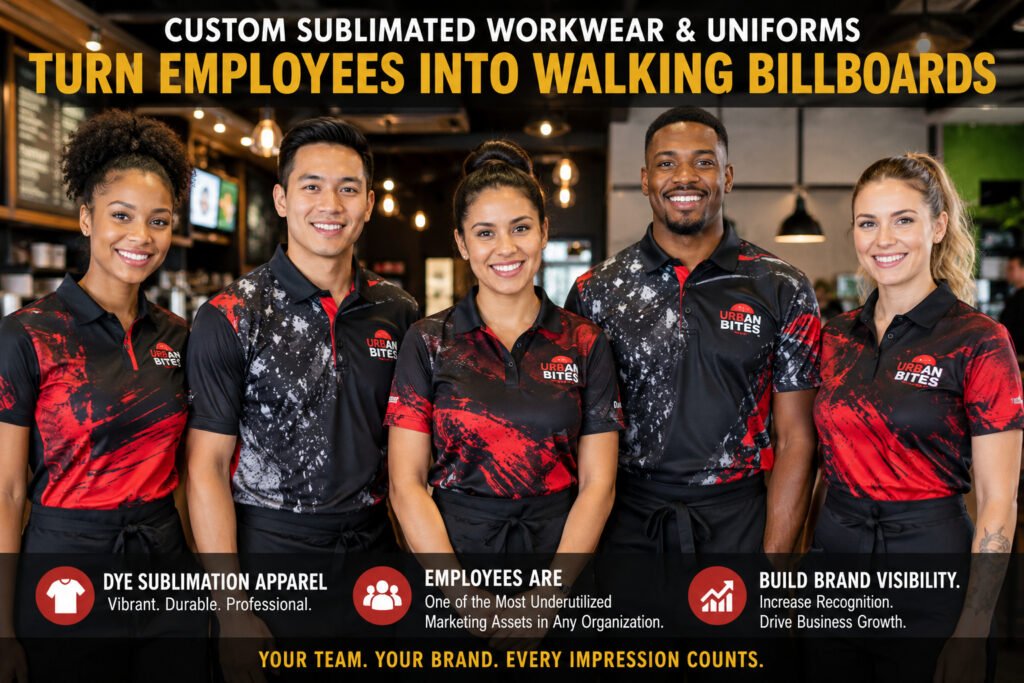 Custom Sublimated Workwear & Uniforms That Build Brands