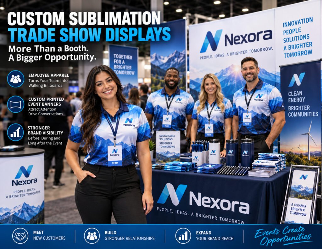 Custom Sublimation Trade Show Displays That Build Visibility